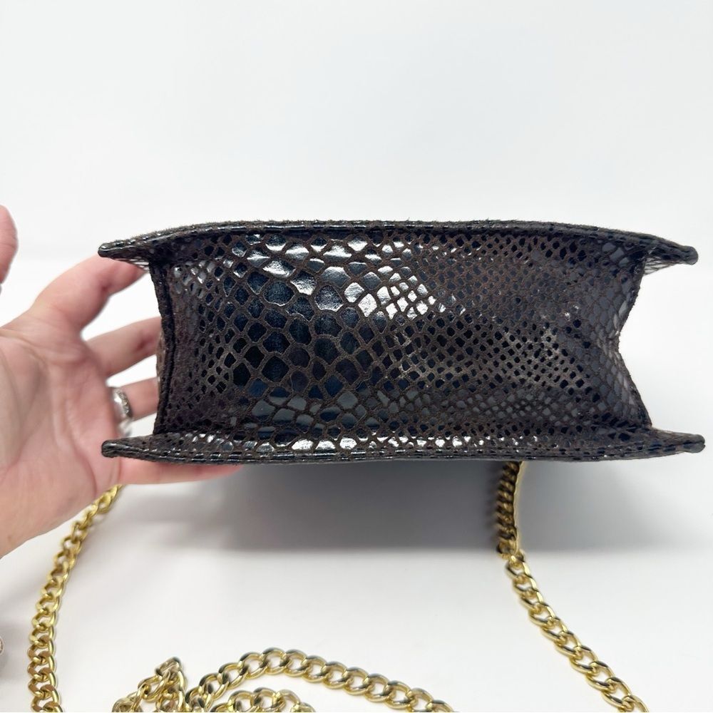 J.RENEE BROWN GOLD CHAIN LION FACE EVENING BAG PURSE - Picture 5 of 12